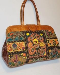 Leather Top Handle Bag With Floral Print, Luxury Floral Print Top Handle Bag, Floral Print Top Handle Bag For Travel, Leather Tote Bag With Floral Print, Multicolor Floral Print Top Handle Shoulder Bag, Bohemian Multicolor Floral Print Bag, Bohemian Floral Print Tote Shoulder Bag, Multicolor Floral Print Top Handle Bag, Bohemian Tote Shoulder Bag With Floral Print