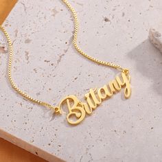 Show your name off with pride with our Cursive Name Necklace in 18k gold, Rose Gold or Sterling Silver. We are happy to provide you a personalized necklace you can treasure forever. Customize me! With up to 12 characters to choose from, please be sure to double check your spelling and formatting before submitting an order! By default the first letter is capital. Material : 925 Sterling Silver Finish : 18k Gold - Rose Gold Customizable Rose Gold Pendant Charm Necklace, Personalized Pendant Name Necklace, Customized 14k Gold Name Necklace For Gift, 14k Gold Necklaces With Names For Gifts, Custom Rose Gold Name Necklace For Anniversary, Custom Rose Gold Necklace With Name For Anniversary, Customizable Rose Gold Necklaces For Gifts, Customizable Rose Gold Pendant Necklace, Customized Rose Gold Jewelry For Personalized Gift