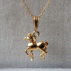 18ct Gold over Sterling Silver Horse Pony Pendant Necklace horse dimensions: 12mm x 14mm material: 18ct gold over sterling silver. Classic Necklace With Horse Design For Gift, Classic Gold Charm Necklaces With Polished Finish, 14k Gold Polished Charm Necklaces, Polished 14k Gold Charm Necklace, Gold 14k Polished Finish Charm Necklace, Gold Charm Necklace With Polished Finish In 14k Gold, Classic Horse Design Pendant Necklace, Formal Horse Design Pendant Jewelry, Gold Horse Design Pendant Necklace