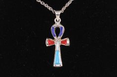 Amazing Turquoise or lapis or mixed Akhenaten Ankh (Key of Life) pendant - Sterling Silver , If you want to be like the Egyptians kings or queen you have to get this Amazing Sterling silver pendant . please leave a note if you want a specific order Please contact us if you have any question, thank you for visiting our shop.You can purchase this pendant only or with its chain Our official page https://www.facebook.com/fromegyptwithlove.epy/ Symbolic Blue Engraved Necklaces, Traditional Engraved Blue Jewelry, Symbolic Blue Engraved Jewelry, Amulet Style Jewelry With Inlay For Gifts, Pendant Jewelry With Inlay As Gift, Collectible Blue Sterling Silver Jewelry, Artisan Engraved Blue Jewelry, Amulet Jewelry With Inlay As A Gift, Traditional Cross Jewelry For Collectors