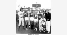 an old black and white photo of baseball players