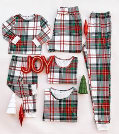 It isn't the Holidays without matching pajamas. Snag your family set before they're gone!  I T E M D E S C R I P T I O N  *  Comfy Pajamas (Price listed includes 1 pants and 1 long-sleeved ) *  Material: 95% Polyester / 5% Spandex *  Elastic Waistband  If you're looking for matching shoes, you can find them in our site! Here: https://littlemiabella.com/collections/shoes S I Z I N G  Women S: Top: Length: 23.2" | Chest: 36.2" | Sleeve Length: 22" Bottom:  Length: 41.3"| waist: 28.4" Gross Elastic Plaid Christmas Pajamas, Matching Pajamas Christmas, Family Matching Pajamas, Comfy Pajamas, Pajamas Christmas, Matching Christmas Shirts, Matching Pjs, Adult Pajamas, Christmas Matching