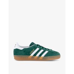 Find ADIDAS Gazelle Indoor Suede Low-top Trainers Eur 41.5 / 8.5 Uk on Editorialist. adidas suede low-top trainers100% suedeLace-up fasteningRound closed toe, brand foiled, three stripes, contrast stripes, brand printSpecialist leather cleanUpper: 100% suedeLining: 100% suedeSole: 100% rubber Adidas Suede, Adidas Gazelle Indoor, Adidas Gazelle, Low Top, Stripes, Adidas, Luxury Fashion, Birthday, Green