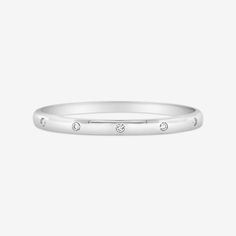 The Classic High Polished 5mm Bangle with special Burnished 5 Diamond Inlay details. An Iconic staple. Ready for you to Stack or wear Solo. Natural Diamonds: 0.40ctw 14K Yellow or White Gold Width: 5mm Size: 46 x 56 (Small - Medium) Hidden Clasp Diamond Bangle Bracelet, Diamond Bangles Bracelet, Diamond Bangle, Matching Rings, Bangle Bracelet, Natural Diamonds, Bangle Bracelets, Bangles, Diamonds