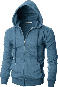 Stay warm and comfortable with this stylish men's lightweight hoodie. It features a cozy poly-cotton blend material and a full-length zipper closure to keep you warm in any situation. Its breathable, lightweight design ensures maximum comfort and the long sleeves provide extra protection from the cold. Zipper closure Machine Wash Convenient inside hidden pocket, Full zip closure with a white color string and zipper, Ribbed trims at the cuffs and waistband for a comfortable, Special double-sided Cotton Track Jacket With Ribbed Cuffs For Outdoor, Winter Cotton Hooded Jacket With Zipper Closure, Cotton Long Sleeve Sweatshirt With Zipper Closure, Sports Cotton Outerwear With Zipper Closure, Hooded Cotton Fleece Jacket, Solid Cotton Hooded Fleece Jacket, Solid Hooded Cotton Fleece Jacket, Hooded Solid Fleece Jacket In Cotton, Cotton Sports Outerwear With Zipper Closure