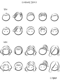 the different faces and hair styles for children to learn in their own language, which is also