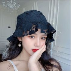 -Lace Floral Bucket Hat Black -Brand New -No Flaws -Head Circumference: Approx. 56-58cm/22"-22.8" -Color: White -I Also Have One In White On The Separate Listing! Lace Bucket Hat, Black Spring Bucket Hat, One Size Black Crochet Hat For Spring, Trendy Black Crochet Hat For Spring, Black Short Brim Bucket Hat For Spring, Black Trendy Cloche Hat For Spring, Black Hats For Spring, Trendy Black Cloche Hat For Spring, Black Crochet Hat With Short Brim For Spring