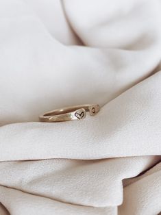 Custom initial ring gold filled Rings With Initials, Dainty Initial Ring, Initial Ring, Open Ring, Dainty Ring, Dainty Jewelry, Necklace Sizes, Stackable Rings, Metal Stamping