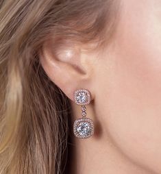 Wedding Earrings, Wedding Jewelry, bridal earrings, drop earrings, dangle earrings, swarovski earrings ► Spend $200 | Receive 10% OFF Your Order with Code: 10OFF200 ► Please note in your order when your wedding date is MATERIALS & MEASUREMENTS: - 18K White Gold, Gold or Rose Gold over brass - Cubic Zirconia Pave Crystals - Height 1 in (2.5 cm) x Width 0.5 in (1.3 cm) - Hypoallergenic post ALSO AVAILABLE IN: ► SILVER https://www.etsy.com/listing/518575468/ COMPLETE THE LOOK ► MATCHING NECKLAC Cushion Cut Earrings, Jewelry Rose Gold, Gold Earrings Wedding, Bridal Earrings Drop, Gold Bridal Earrings, Back Necklace, Gold Statement Earrings, Jewelry Bridal, Cubic Zirconia Earrings