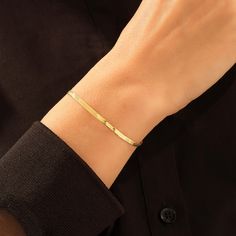 We are excited to share with you our latest design. You can use this bracelet to create a chic everyday style. This bracelet would be a wonderful way to express your love to your significant other loved ones. - Made in 14k Solid Gold- Chain Width, 2.86 mm / 0.11 inches - Chain Thickness, 0.39 mm / 0.01 inches - This product comes with iconic Norm Jewels gift box Modern 14k Gold Bracelets For Everyday Luxury, Chic Yellow Gold Bracelet, Luxury Everyday Bracelets With Box Chain, Chic Gold Bracelet With Tarnish Resistance As Gift, Chic Gold Bracelet, Tarnish Resistant, Ideal For Gifting, Classic Snake Chain Bracelet, Perfect As A Gift, Chic 14k Gold Bracelet, Tarnish Resistant, Classic Snake Chain Bracelet For Gift, Classic Snake Chain Bracelet Gift