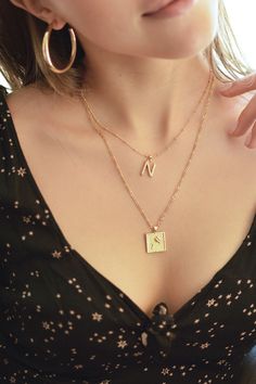 Feeling lucky? Our Kismet pendant necklace is will bring you fortune and good luck, and looks pretty cool too. Shop it here. Feeling Lucky, Luck Charm, Stylish Necklace, Number 7, Lucky Number, Square Pendant, Luck Charms, Chic Jewelry, Four Leaf