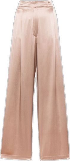 Silk Trousers, Brown Silk, By Max, Max Mara, Trousers Women, Wide Leg, Trousers, Satin, Silk