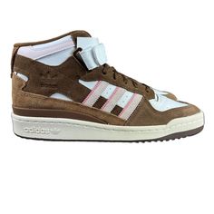 Adidas Forum Mid Chocolate To My Strawberry Brown Shoes Gy6802 Men's Sizes 9 - 11.5 New With Box. Follow Us! We List Lots Of New Shoes And Athletic Wear Daily! We Box Ship All Items Asap On The Same Business Day Until 12pm Est! Pink Leather Basketball Shoes With Laces, Pink Leather Basketball Shoes, Pink Leather Lace-up Basketball Shoes, Pink High-top Leather Skate Shoes, Adidas Brown Round Toe Skate Shoes, Pink Leather High-top Sneakers With Cushioned Footbed, Adidas Custom Pink High-top Sneakers, Adidas Pink High-top Custom Sneakers, Pink Adidas Custom High-top Sneakers