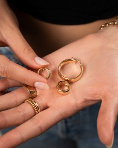 Flaunt your fierce fashion sense with these 14k Gold Bubbled Flat Hoop Earrings—golden, bold, and unapologetically stunning. Available in three sizes to match any vibe, slip them on and let your style do all the talking, because honey, these hoops are all about making an entrance. Outer Diameter: Approx. 14.6mm Inner Diameter: Approx. 11mm Width: Approx. 5mm Total Weight: Approx. 2.1 grams (per pair) Standard Production: 5-8 business days Rush Order Production: 2-5 business days Shipping: Select Gold Bubbles, Earring Sale, Personalized Necklace, Ring Bracelet, Necklaces Bracelets, Personalized Jewelry, Ring Earrings, Bubbles, Hoop Earrings