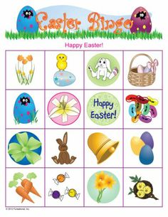 an easter themed game with eggs and flowers