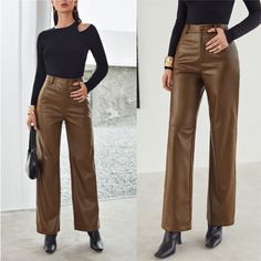 Chic Dollz Mocha Palazzo Pu Leather Pants Fall Winter Faux Leather Sizes Are Letter Size Xs- 0 S 2/4 M 6 L 8/10 Ships In 7-10 Business Days Search: Anthro Y2k Gypsy Spell Summer Fall Winter Christmas Thanksgiving Event Wedding Engagement Party Vegas Vacation Resort Gathering Festival Beachy 00 Spring Festival Preppy Faithful Love Lemons Mumu Wildfox Reformation Revolve Zaracasual Mumu Womens Revolve Work Sexy Bishop Puffed Ruffle Ruffled Wear Reformation Puff Popular Fall Resort Trending Barbie Trendy Brown Trousers, Trendy Brown Wide Leg Pants For Fall, Chic Brown Pants For Fall, Fitted Brown Wide Leg Pants, Trendy Style, Trendy Fitted Brown Wide Leg Pants, Brown Pants For Night Out In Winter, Brown High-waisted Leather Pants For Winter, Chic Non-stretch Brown Pants, Trendy Brown Wide Leg Full Length Pants