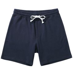 PRICES MAY VARY. 【Material】Mens Cotton Athletic Shorts. Our Mens Sports Shorts are made of 100% Cotton. Soft and skin-friendly material. Inner-side terry fabric, breathable and comfortable. You can wear this Cotton Shorts as Workout Shorts or Casual Lounge Shorts in daily. 【Design】Elastic Waist Workout Shorts with Pockets. Two side pockets and one back pocket, deep side pockets are large enough to hold your phone for quick and easy access, back pocket can keep your wallet and keys during exercis Navy Cotton Sports Shorts, Navy Sportswear Shorts For Gym, Navy Moisture-wicking Sportswear Shorts, Navy Sports Shorts With Elastic Waistband, Cotton Jogging Shorts, Navy Sportswear Bottoms With Built-in Shorts, Navy Training Shorts With Moisture-wicking, Relaxed Fit Solid Color Shorts For Training, Casual Cotton Shorts For Training