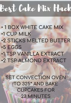 the best cake mix recipe for cupcakes