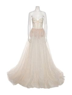 Galia Lahav Haute Couture Evening GownNeutralsStraplessConcealed Zip Closure at BackFit:Dresses by Galia Lahav Haute Couture typically fit true to size. Strapless Long Dress, Galia Lahav, Long Dress, Dress Outfits, Couture, Clothes For Women, Dresses, Clothes, Haute Couture