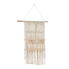 a macrame hanging on a wall