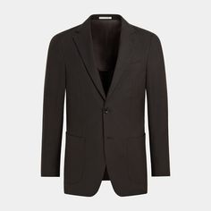 In this Havana, the smart formality of a the suit meets a sporty touch of rounded patch pockets and 2-button closure for a dynamic look that packs plenty of stylish refinement. Slim Fit Blazers, Silk Linen, Fitted Blazer, Fashion Advice, Havana, Patch Pocket, Casual Looks, Dark Brown, Personal Style