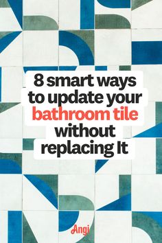 8 ways to update your bathroom tile without replacing on a tile background Wall Shelves Design, Under The Surface, Adhesive Tiles, Shelf Design, Health Problems, Tile Bathroom