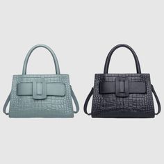 -Design inspiration: Inspired by the crocodile pattern in nature, combined with the three-dimensional bag shape with simple lines, the sense of quality and warmth is ready to show, breaking the constant square bag posture, and bringing out the noble and tender temperament of women-Material：top layer cowhide-Capacity: mobile phone, lipstick, glasses case can be put-Weight: 790g-Size: Length 8.40 inches, Width 3.30 inches, Height 6.30 inches Square Leather Shoulder Bag With Crocodile Pattern, Chic Shoulder Bag With Crocodile Pattern For Professionals, Chic Crocodile Pattern Shoulder Bag For Business, Chic Business Shoulder Bag With Crocodile Pattern, Leather Satchel With Crocodile Pattern In Square Shape, Square Leather Satchel With Crocodile Pattern, Modern Crocodile Pattern Shoulder Bag For Office, Trendy Textured Leather Rectangular Satchel, Trendy Rectangular Textured Leather Satchel