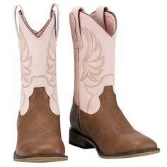 This pair of cowboy boots makes for a lovely gift for your toddlers/little Kids/Big Kids. Suitable for various daily outdoor activities. PLEASE READ THE SIZE CHART AND CHOOSE THE RIGHT SIZE BEFORE BUYING! We love our buyers, one-year quality assurance backed by Rollda! Size: 9 toddler.  Color: Pink.  Gender: unisex. Cowgirl Boots For Girls, Cowgirl Boots For Kids, Toddler Cowboy Boots, Girls Cowgirl Boots, Cowgirl Boots Square Toed, Boots For Kids, Kids Cowboy Boots, Boots For Girls, Girls Shoes Kids