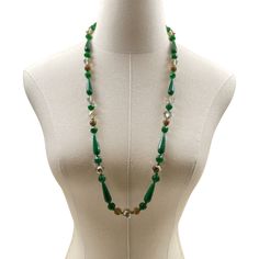 Links green faceted Jade teardrop, crystals. 3 necklaces each sold separately. Style A- length 20" adjustable with pendant. Style B- length 35" adjustable. Style C- length 40" adjustable. Night Necklace, Green Jade, Jade Green, Quality Jewelry, Natural Stones, Jade, Beaded Necklace, Necklaces, Crystals