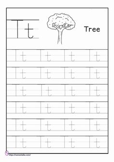 the letter t is for tree worksheet