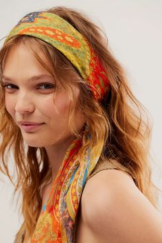 free people; summer; short; style; spring; casual; clothes; cozy; pockets; fit; style; vacation; chic; fashion; shopping; shopping; free-est; fall; winter; warm; layering; we the free; intimately; head scarf; rainbow; Scarf Hood, Free People Summer, Scarf Summer, Diamond Face Shape, Dramatic Classic, Hair Scarf, Warm Spring, Summer Scarves, Casual Clothes