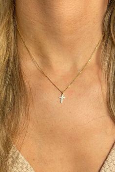 detailed and dainty, just how we like it✨😍 16" chain 14K gold plated stainless steel chain and charm waterproof and sweat proof! Everyday Hypoallergenic 14k Gold Charm Necklace, Dainty Cross Necklace For Everyday Wear, Dainty Yellow Gold Cross Necklace With Adjustable Chain, Dainty Jewelry With Adjustable Chain And Cross Pendant, Dainty Charm Necklace With Clavicle Chain And Cross Pendant, 14k Gold-filled Pendant Charm Necklace With Clavicle Chain, Dainty Cross Pendant Charm Necklace With Clavicle Chain, Yellow Gold Charm Necklace With Cross Pendant, Dainty 14k Gold Filled Pendant Charm Necklace