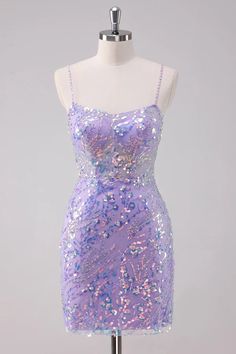 Amzcw Sparkly Purple Bodycon Spaghetti Straps Short Homecoming Dress w – Amzcw Dress Purple Dress With Adjustable Spaghetti Straps, Purple Sequined Spaghetti Strap Dress, Purple Party Dresses With Straps, Purple Fitted Dresses With Adjustable Straps, Fitted Purple Dress With Adjustable Straps, Purple Mini Dress With Sequins And Spaghetti Straps, Purple Slip Dress With Spaghetti Straps For Party, Purple Spaghetti Strap Slip Dress For Party, Sleeveless Purple Dress With Adjustable Straps