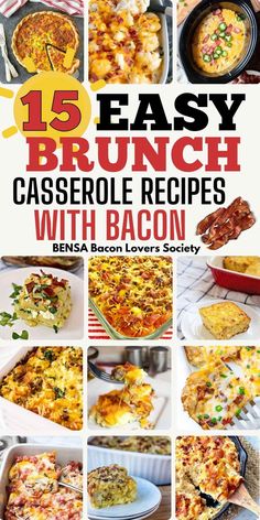 15 easy brunch casserole recipes with bacon