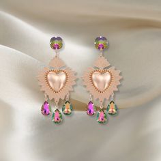 Make a dazzling statement with our glamour rhinestone earrings. Designed to captivate, these earrings are the epitome of elegance and luxury, adding a touch of glamour to any outfit and leaving a lasting impression. 2inches Glamorous Evening Heart Earrings, Luxury Heart-shaped Formal Earrings, Luxury Heart-shaped Earrings For Formal Occasions, Glamorous Heart-shaped Evening Earrings, Glamorous Heart-shaped Rhinestone Jewelry, Rhinestone Earrings, Heart Earrings