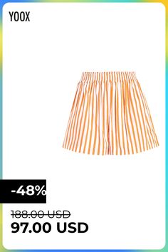 multipockets, plain weave, frills, stripes, high waisted, fully lined, elasticized , Color: Orange , Size: 4 Faithfull The Brand, Color Orange, Short Pants, No Frills, Cheer Skirts, Sustainable Fashion, Bermuda Shorts, Clothing And Shoes, Pants For Women