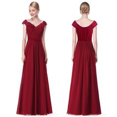 Formal Evening Dress Wedding Party Gowns Plus Size Sleeveless Evening Dress For Wedding Gala, Red V-neck Chiffon Wedding Dress, Formal Floor-length Ball Gown With Lace Bodice, Elegant Floor-length Ball Gown With Lace Bodice, Chiffon Maxi Wedding Dress, Fitted Bodice V-neck Bridesmaid Dress For Wedding, Chiffon Bridesmaid Dress For Banquet, Chiffon V-neck Gown For Banquet, Floor-length Lace Bodice Dress For Prom Season