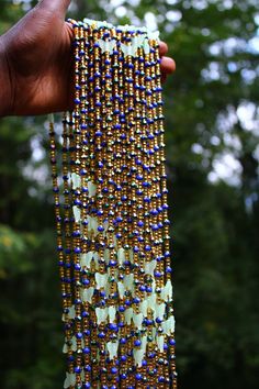 Luminous Wings – Waist Beads By Fatou Butterfly Waist Beads, Blue Beaded Bracelets With Gold Beads For Festival, Iridescent Bohemian Beaded Necklace, Dark Butterfly, Butterfly Beads, Waist Jewelry, Beaded Jewelry Necklaces, Glow In Dark, Belly Jewelry