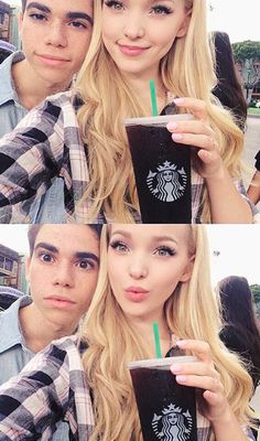 Dove Cameron and Cameron Boyce Dave Cameron, Cameron Boys, Disney Descendants Movie, Dove Cameron Style, Descendants Cast, Liv And Maddie, Disney Channel Stars, Cameron Boyce, Sofia Carson