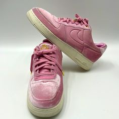 In Very Good Condition Shoes Nike Air Force, Shoes Nike Air, Nike Air Force 1 Low, Air Force 1 Low, Pink Velvet, Nike Air Force 1, Shoes Nike, Air Force 1, Nike Air Force