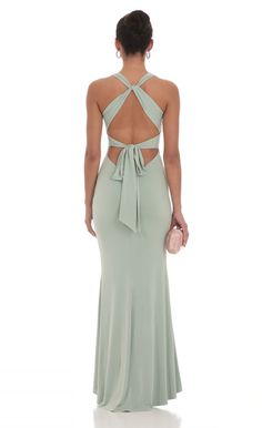 Front Twist V-Neck Maxi Dress in Sage | LUCY IN THE SKY V Neck Formal Dress Long, Lucy In The Sky Dress Prom, Formal Sage Green Dress, Long Winter Formal Dresses, Sage Green Wedding Guest Dress, Prom Dresses 2025, Sage Green Formal Dress, Ring Dance Dresses, Sage Green Prom Dress