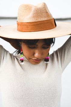 Born from earth and hand woven by our artisan Luis Roberto Valdés from Jaracuaro Michoacán Mexico. Our Indiana hat is medium depth with a flat brim and individually hand crafted. One-of-a-Kind. Your Purchase supports artisans craft and families ! Handmade Brimmed Boater Hat In Toquilla Straw, Handwoven Fedora With Flat Brim In Toquilla Straw, Handwoven Flat Brim Fedora In Toquilla Straw, Handwoven Toquilla Straw Fedora With Flat Brim, Handmade Toquilla Straw Boater Hat, Artisan Woven Fedora Panama Hat, Artisan Woven Panama Hat With Flat Brim, Artisan Woven Flat Brim Panama Hat, Artisan Handwoven Wide Brim Fedora