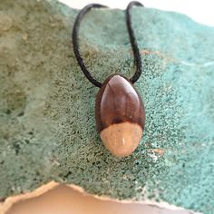 Shiva Lingam Pendant 1 with Cord Narmada River, Shiva Lingam, Chakra System, Egg Shape, Simple Necklace, Ecology, Shiva, 1 Inch, Egg