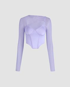 Details: Purple corset top with mesh gloves designLength: NormalSleeve Length: Long sleevesMaterials: 95% Polyester + 5% Spandex Purple Corset Top, Purple Corset, Mesh Gloves, Mesh Long Sleeve Top, Purple Details, Gloves Design, Cami Crop Top, Mesh Long Sleeve, Maxi Dresses Casual