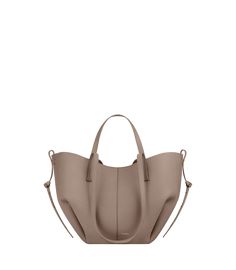 Polène | Bag - Cyme Mini - Taupe Textured Leather Cyme Mini, French Handbags, Taupe Bag, Basket Style, Best Tote Bags, Fall Bags, Elegant Cards, French Brands, Branded Handbags