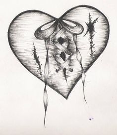 Look Wallpaper, Heart Tattoo Designs, Pencil Art Drawings, Tattoo Design Drawings, Drawing Tutorials, Heart Art, Pics Art, Heart Tattoo