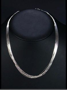 Liquid Silver 10 strand  Comes in 18" Jewelry Facts, Silver Pendant Lighting, Liquid Silver, Sunflower Jewelry, Handmade Gold Jewellery, Diy Jewelry Inspiration, Accesories Jewelry, Mexican Jewelry, American Indian Jewelry