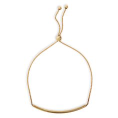 When you want clean simple elegance for your wrist, this is the bolo bracelet for you. It's a simple gold bar that fits from 9.25 inches to however snug you want to go. Easy to get on and off with no clasp to slow you down. Bolo Bracelet, Bar Bracelet, Bar Bracelets, Gold Bar, Simple Elegance, Jewelry Shop, Gold Necklace, Yellow Gold, Bar