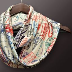 Traveler scarf, Infinity Scarf with passport stamps from all over the world ! Printed on soft poly viscose fabric with silky look and feel. Perfect gift for the adventurer ! Size: Length: 53 inches (loop) Width: 9 inches (x2) Book Scarf, Travel Scarf, Passport Stamps, Scarf Infinity, Unique Book, Flight Attendant, Viscose Fabric, Lovely Print, Travel Agent