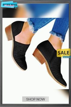 Leisure Hollow Low-heeled Shoes Women Sandals Casual Ankle-high Sandals For Fall, Summer Black Ankle-high Heels, Black Ankle-high Summer Heels, Black Ankle-high Heels For Summer, Casual Heels With Wooden Flat Heel, Pointed Toe Sandals With Wooden Heel, Casual Ankle-high Heels With Wooden Heel, Casual Heels With Stacked Heel And Pointed Toe, Casual Closed Toe Heels With Reinforced Heel